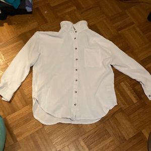 White Stella Tweed button down shirt